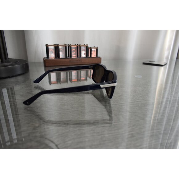 CARTIER SANTOS DE CARTIER RECTANGULAR BLUE SUNGLASSES NEW 100% GENUINE MSRP $775 - Picture 7 of 10